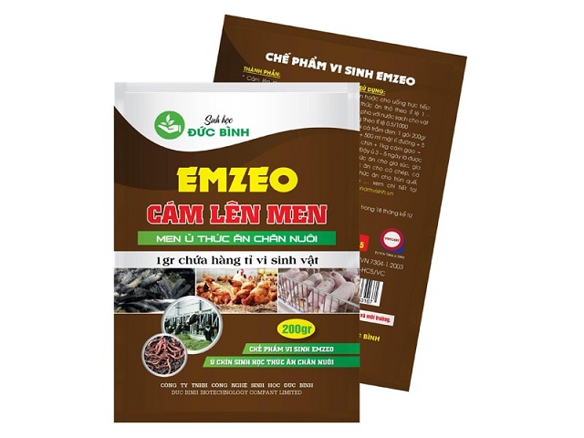 Cám lên men EMZEO Đức Bình được sử dụng để ủ thức ăn chăn nuôi